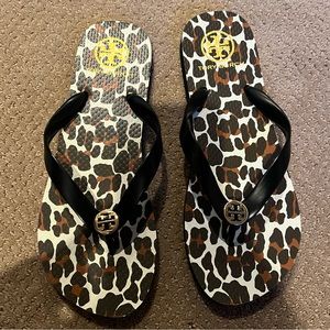 Tory Burch leopard print sandals